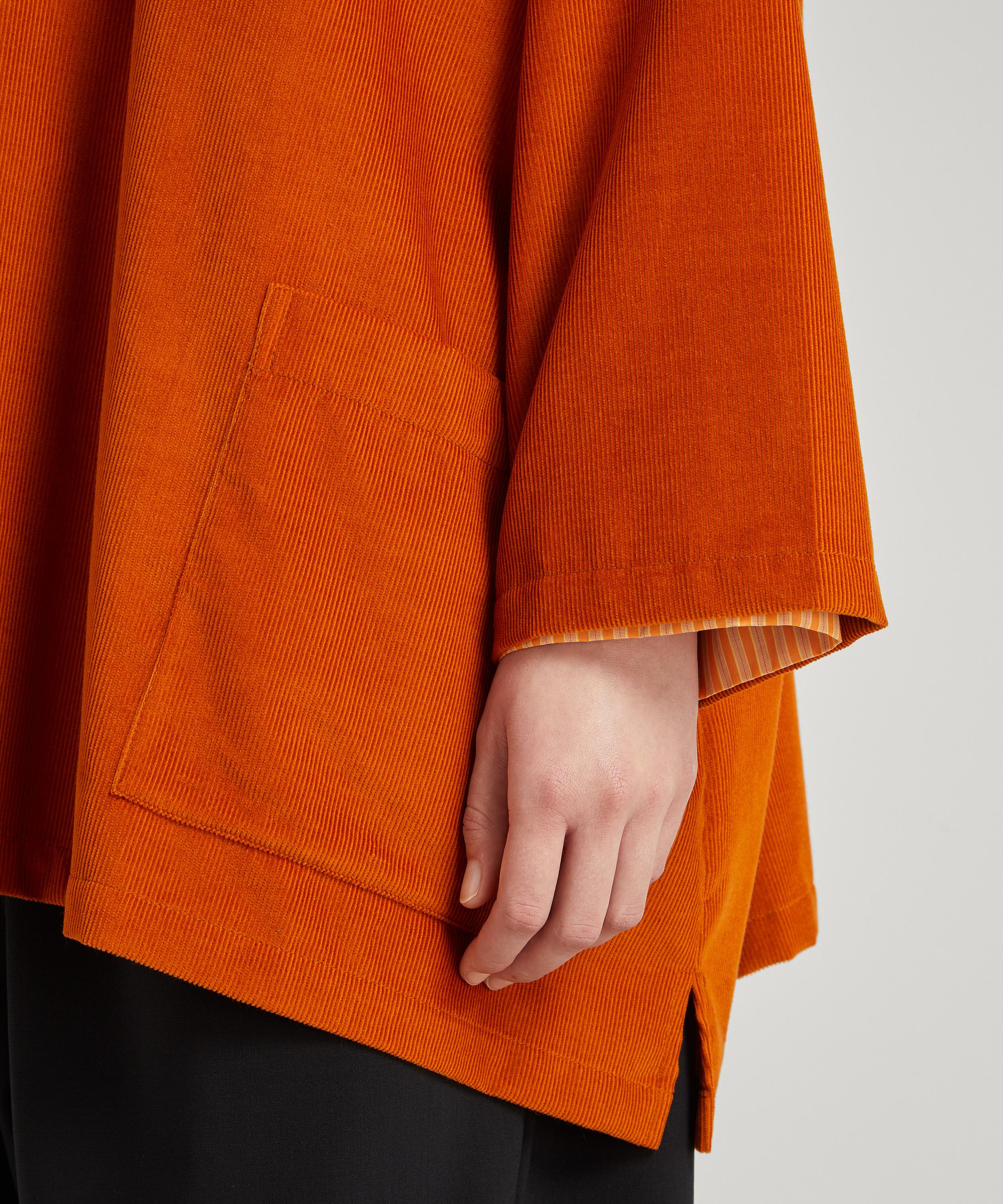 Eskandar - Small Cord A-Line Pleated Jacket image number 4