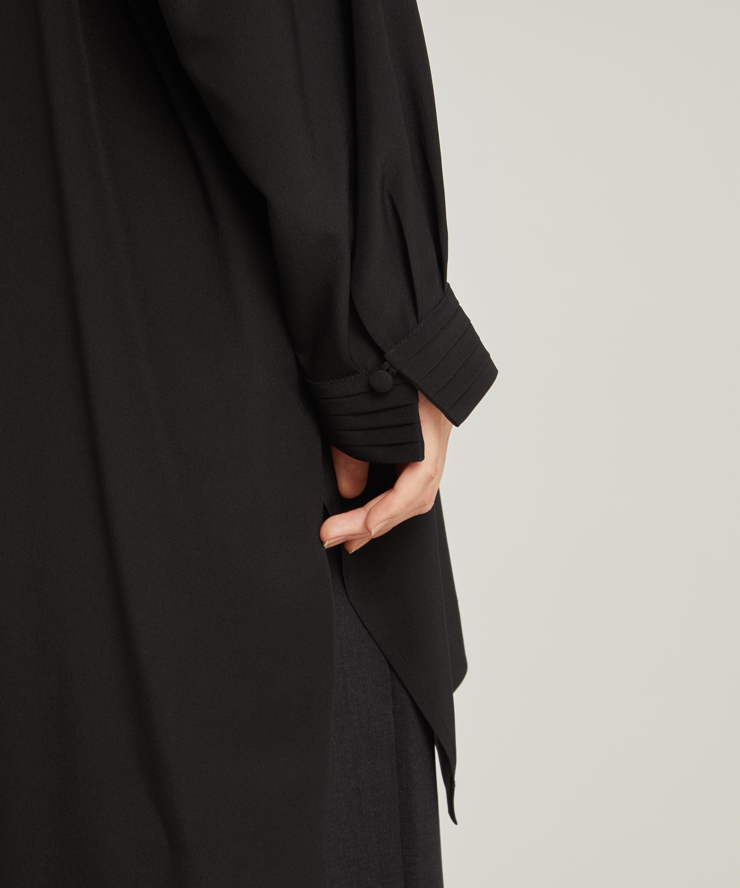 Eskandar - Crepe Pleat Collar Shirt image number 4