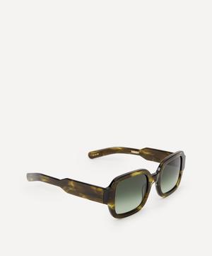 Flatlist - Tishkoff Olive Horn Sunglasses image number 2