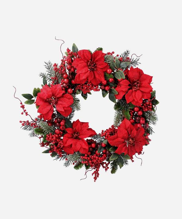 Unspecified - Berry and Poinsettia Wreath image number 0