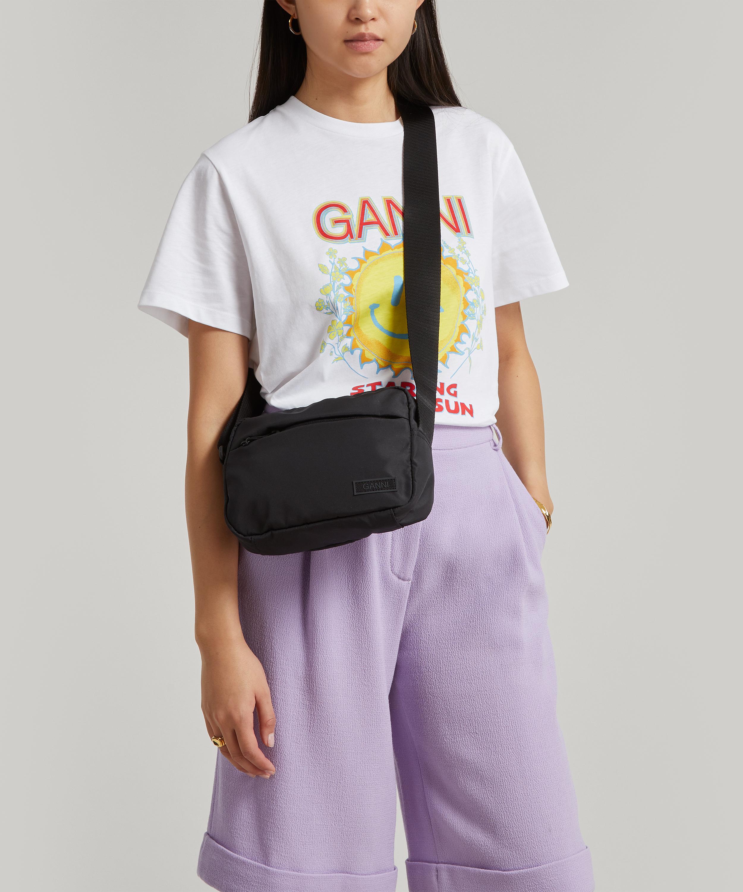 Ganni recycled tech fabric bag new arrivals