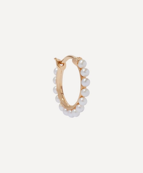 Annoushka - 18ct Gold Single Pearl Hoop Earring image number null