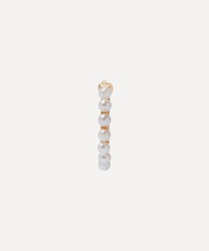 Annoushka - 18ct Gold Single Pearl Hoop Earring image number 1