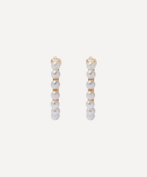 Annoushka - 18ct Gold Single Pearl Hoop Earring image number 2