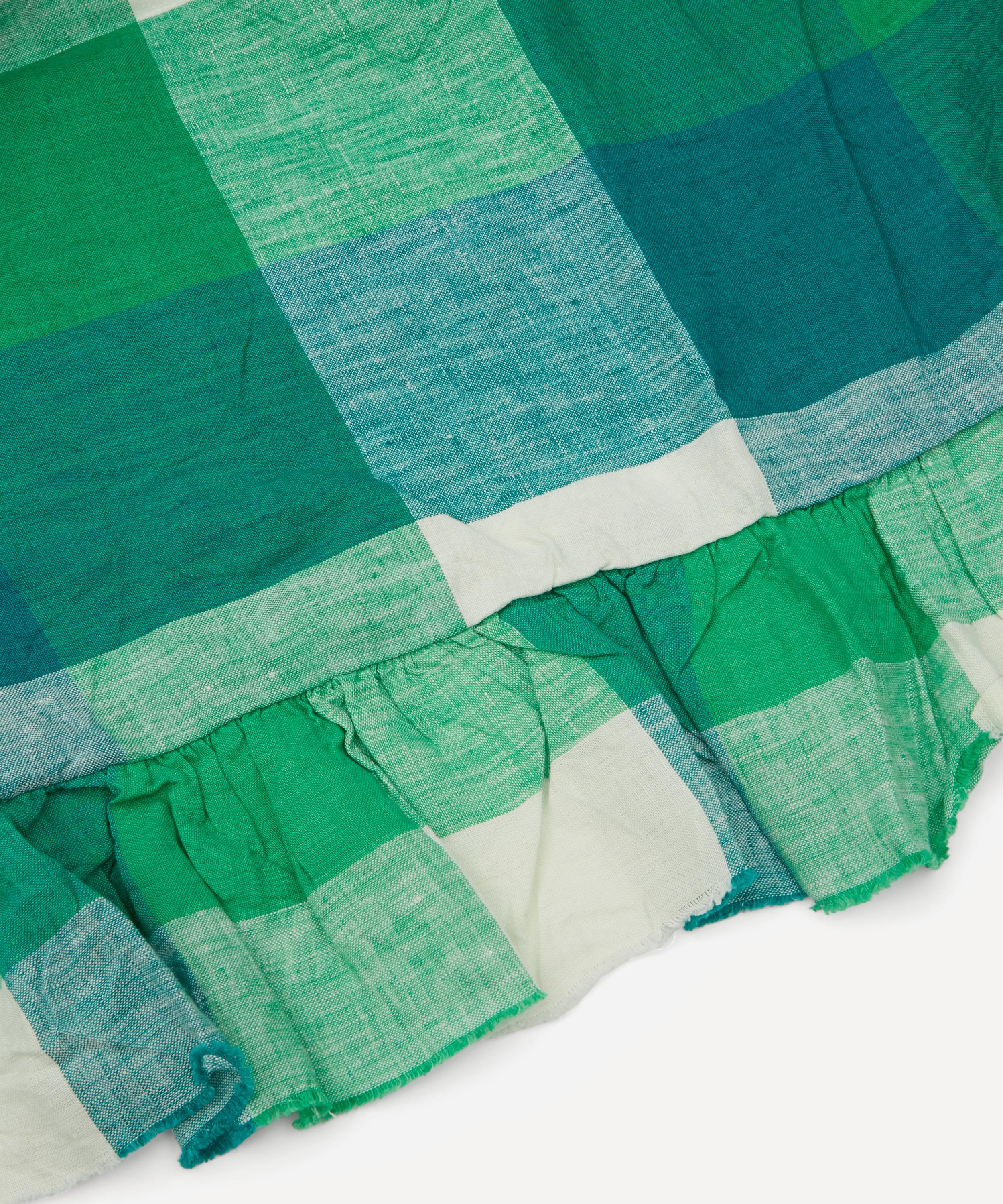 Society of Wanderers - Apple Check Ruffle King Single Flat Sheet image number 2