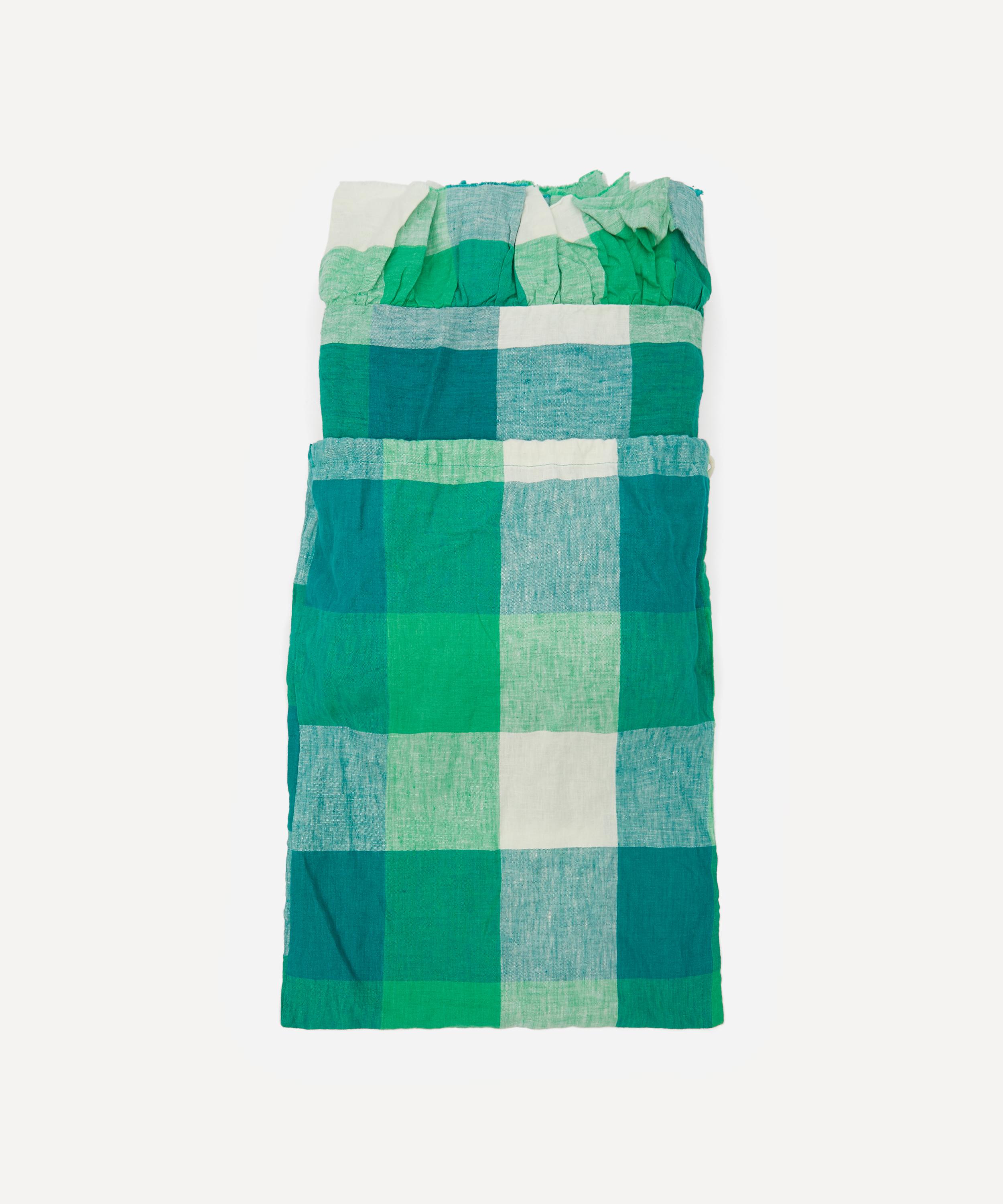 Society of Wanderers - Apple Check Ruffle King Single Flat Sheet image number 4