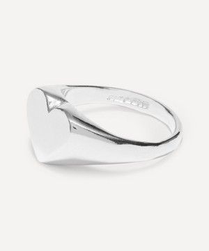 Seb Brown - Silver Heart-Shaped Signet Ring image number 2
