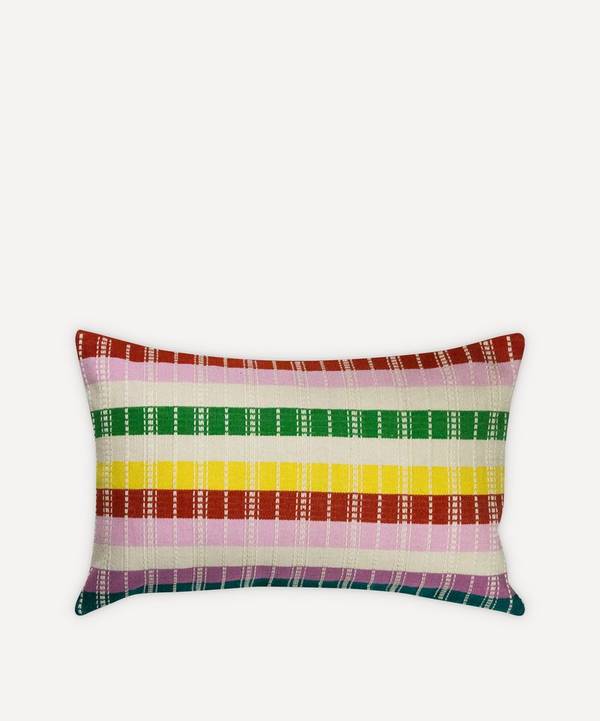 Archive New York - Santiago Rainbow Grid Cushion image number 0