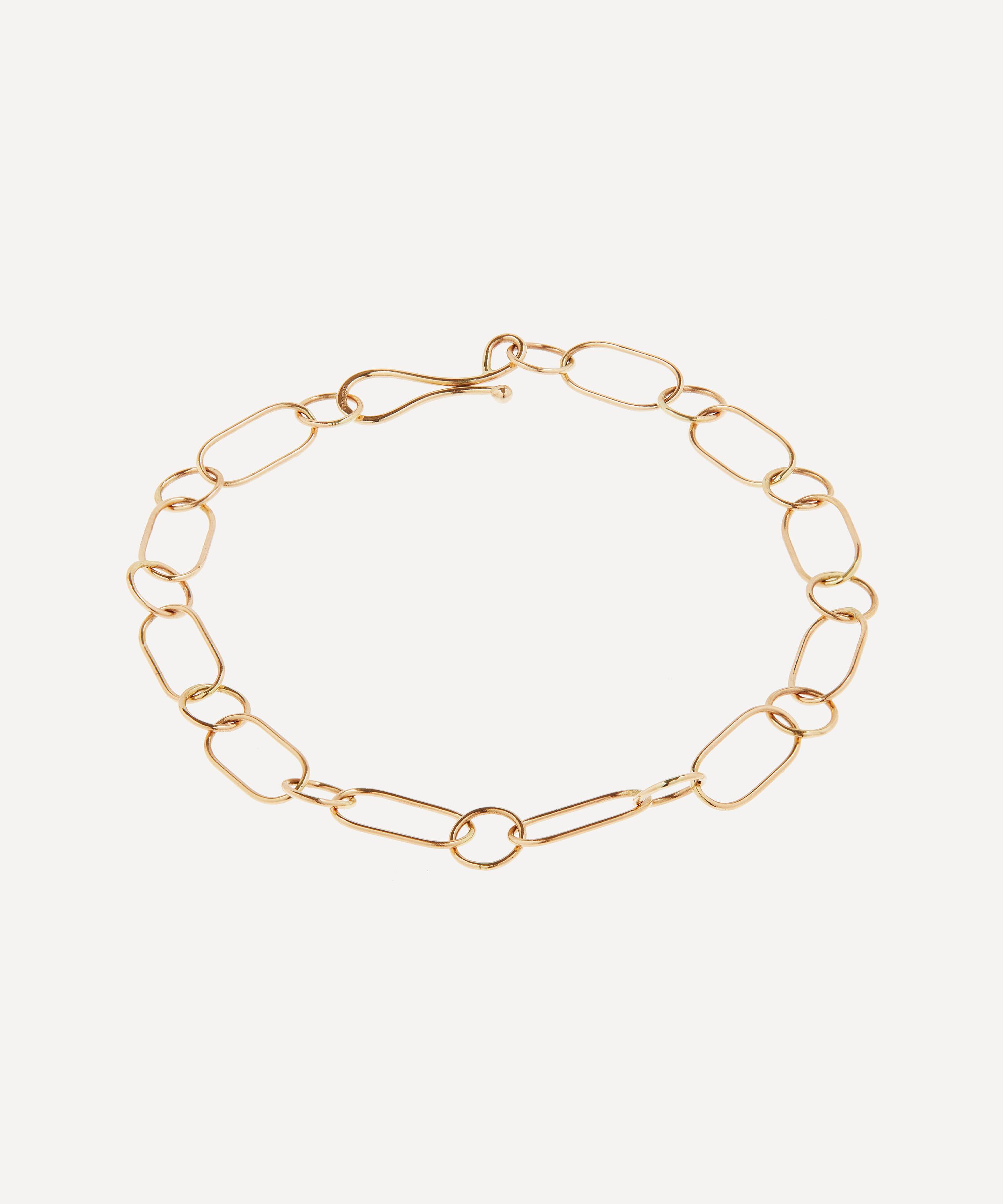 Melissa Joy Manning - Gold Oval and Round Chain Bracelet image number 0