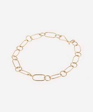 Melissa Joy Manning - Gold Oval and Round Chain Bracelet image number 2