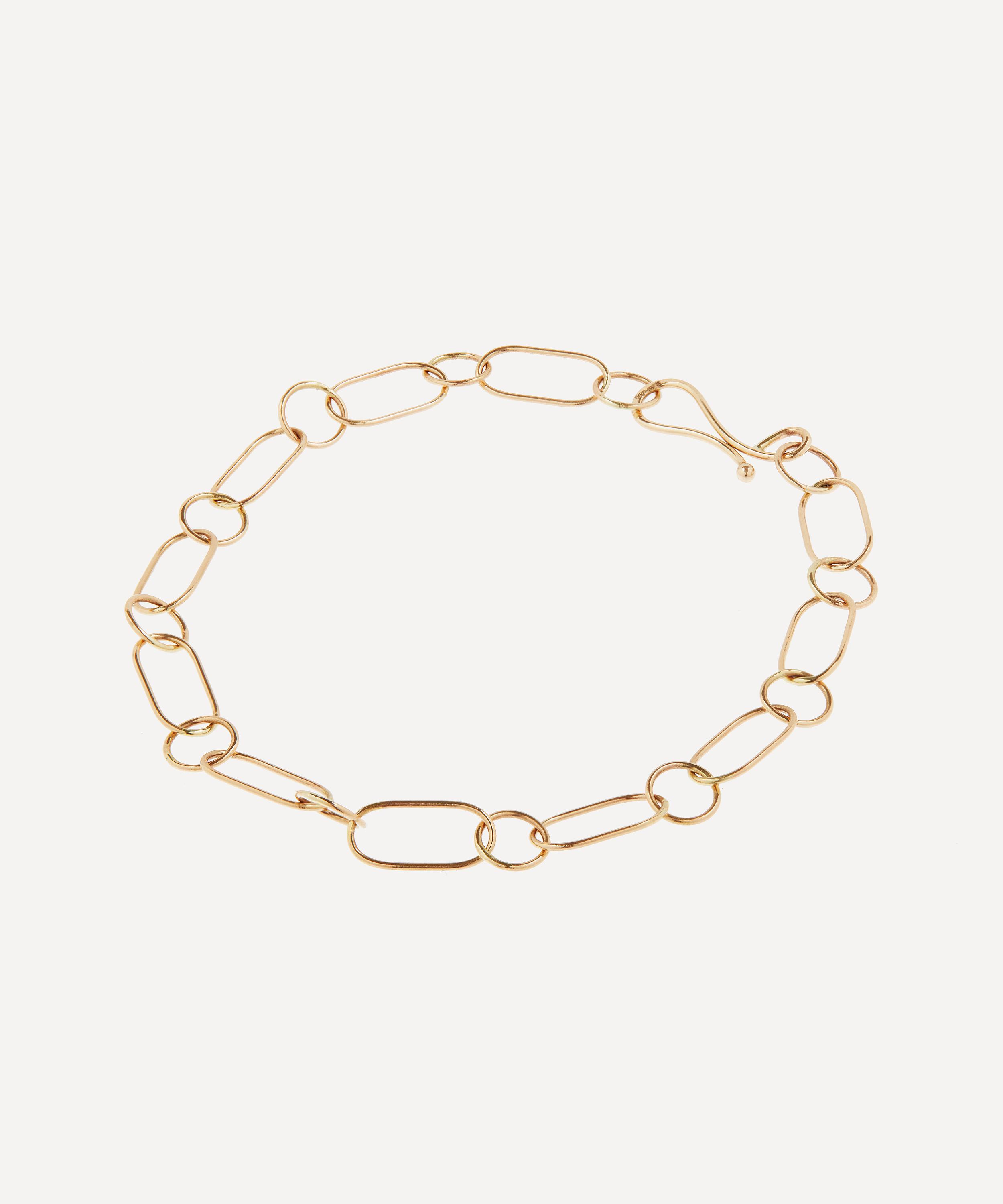 Melissa Joy Manning - Gold Oval and Round Chain Bracelet image number 2