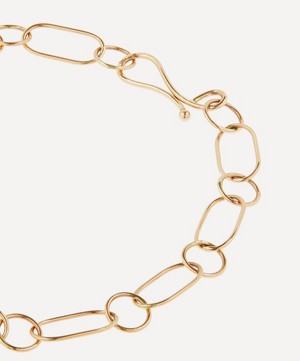 Melissa Joy Manning - Gold Oval and Round Chain Bracelet image number 3