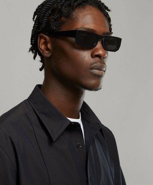Flatlist - Bricktop Solid Black Sunglasses image number 1