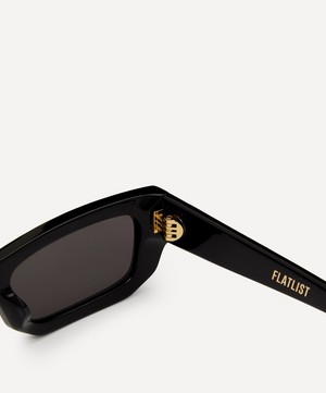 Flatlist - Bricktop Solid Black Sunglasses image number 3