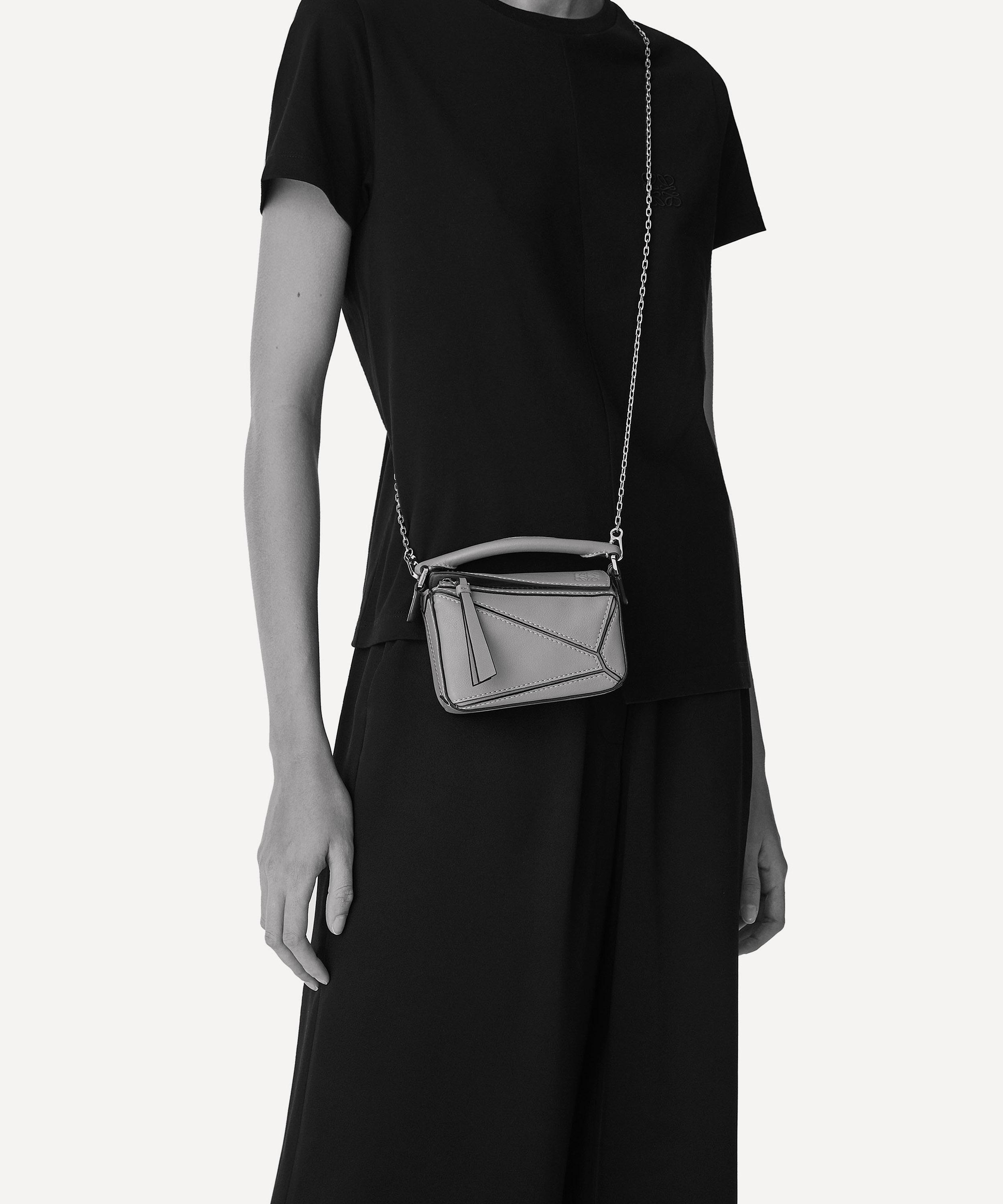 Loewe - Nano Puzzle Leather Shoulder Bag image number 1