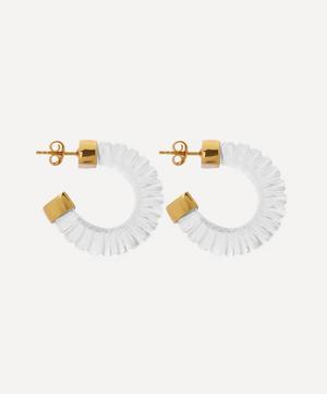 Shyla - Gold-Plated Esme Glass Hoop Earrings image number 2