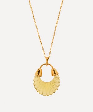 Shyla - Gold-Plated Etienne Glass Pendant Necklace image number 0