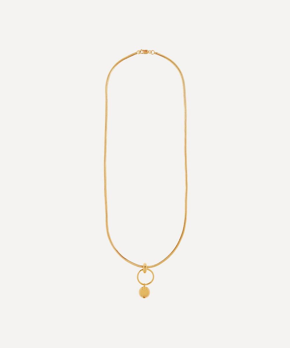 Shyla - Gold-Plated Layla Thick Snake Chain Pendant Necklace