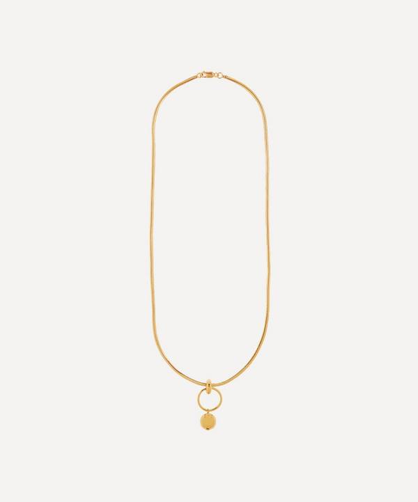 Shyla - Gold-Plated Layla Thick Snake Chain Pendant Necklace image number 0