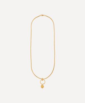 Gold-Plated Layla Thick Snake Chain Pendant Necklace