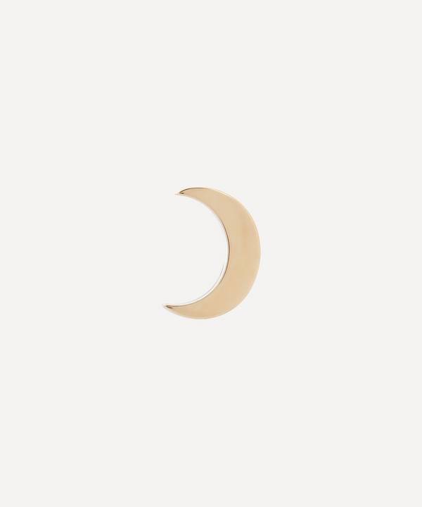 Andrea Fohrman - 14ct Gold Crescent Moon Single Stud Earring