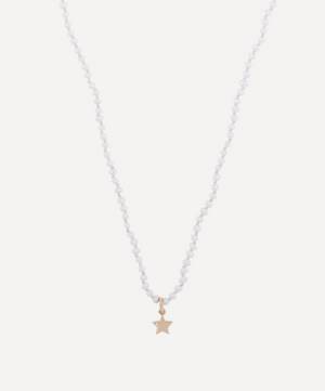 Star Pearl Beaded Pendant Necklace