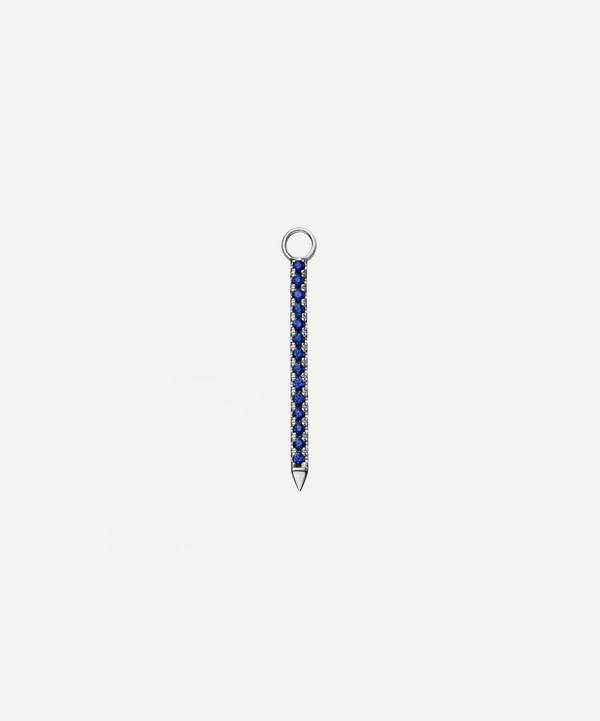 Maria Tash - 18ct 18mm Double Sided Diamond and Sapphire Eternity Bar Charm image number 0