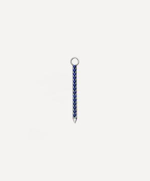 18ct 18mm Double Sided Diamond and Sapphire Eternity Bar Charm