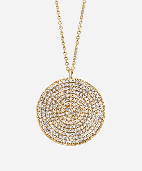 Astley Clarke - 14ct Gold Large Icon Diamond Pendant Necklace image number null