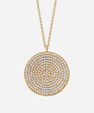 Astley Clarke - 14ct Gold Large Icon Diamond Pendant Necklace image number 0