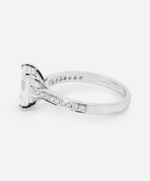 Kojis - Platinum 1.58ct Emerald Cut Diamond Ring image number 2
