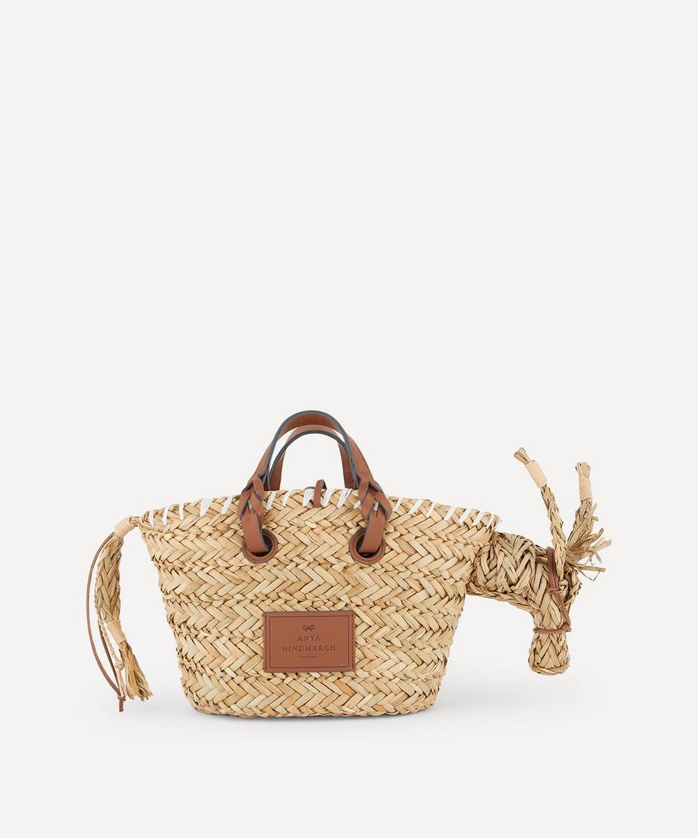 Anya Hindmarch - Small Donkey Woven Seagrass Basket Bag