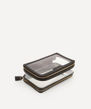 Anya Hindmarch - In-Flight Clear Plastic and Leather Travel Case image number 1