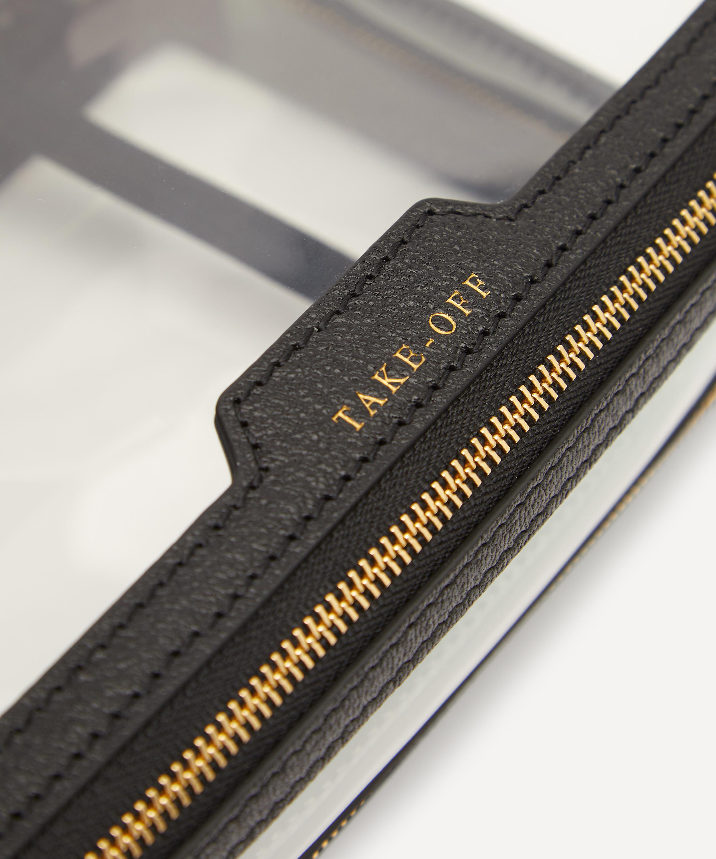 Anya Hindmarch - In-Flight Clear Plastic and Leather Travel Case image number 3