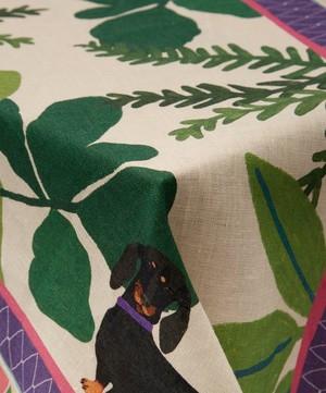 Avenida Home - Dogs Large 300x150cm Linen Tablecloth image number 2
