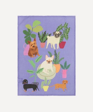 Avenida Home - Dogs 70x50cm Linen Tea Towel image number 0