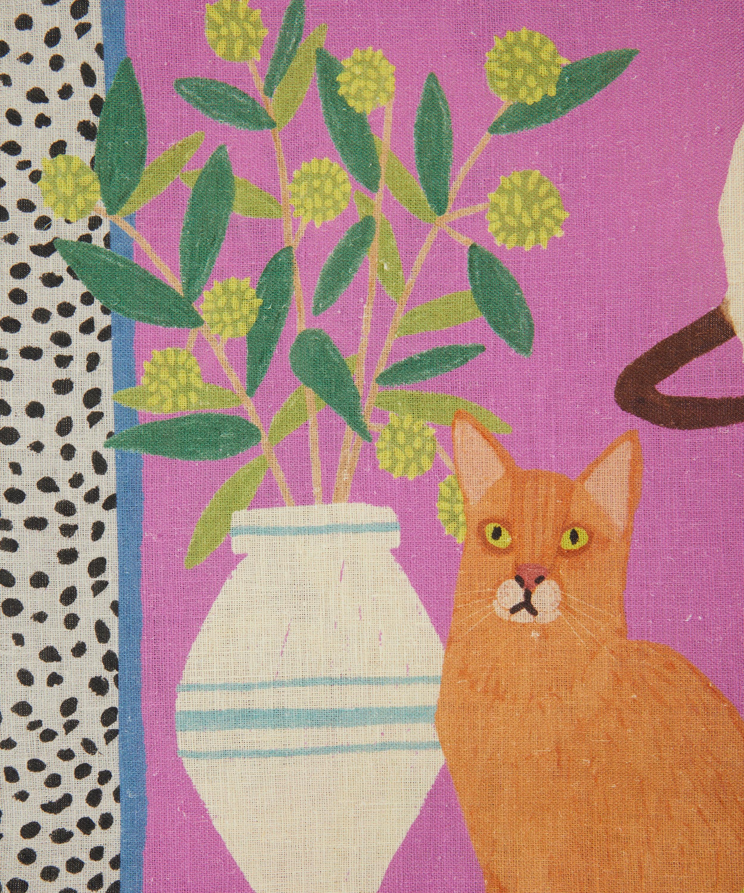 Avenida Home - Cats 70x50cm Linen Tea Towel image number 2