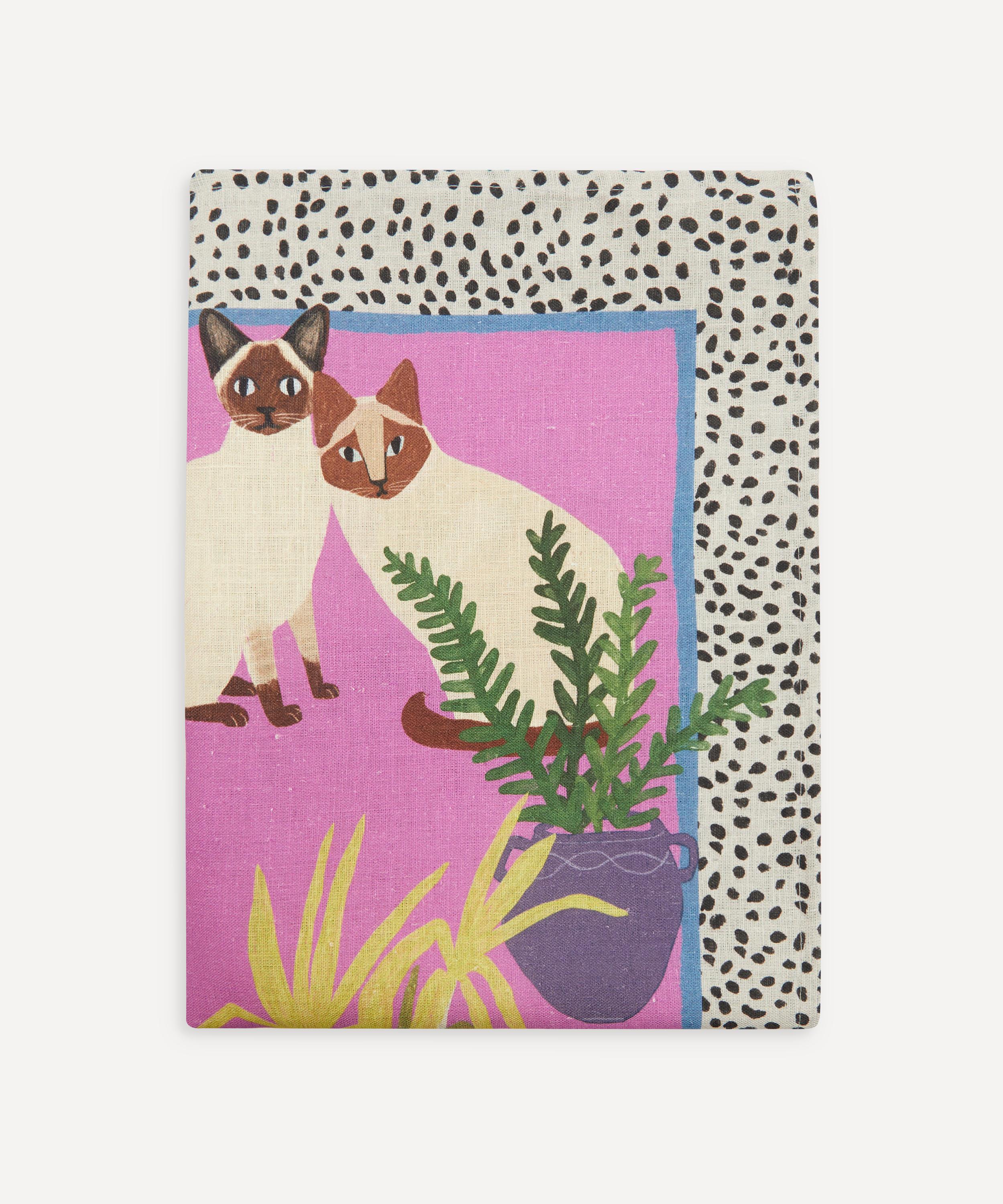 Avenida Home - Cats 70x50cm Linen Tea Towel image number 3
