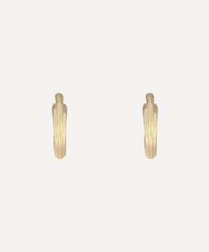 Kojis - 14ct Gold Stylised Hoop Earrings image number 1