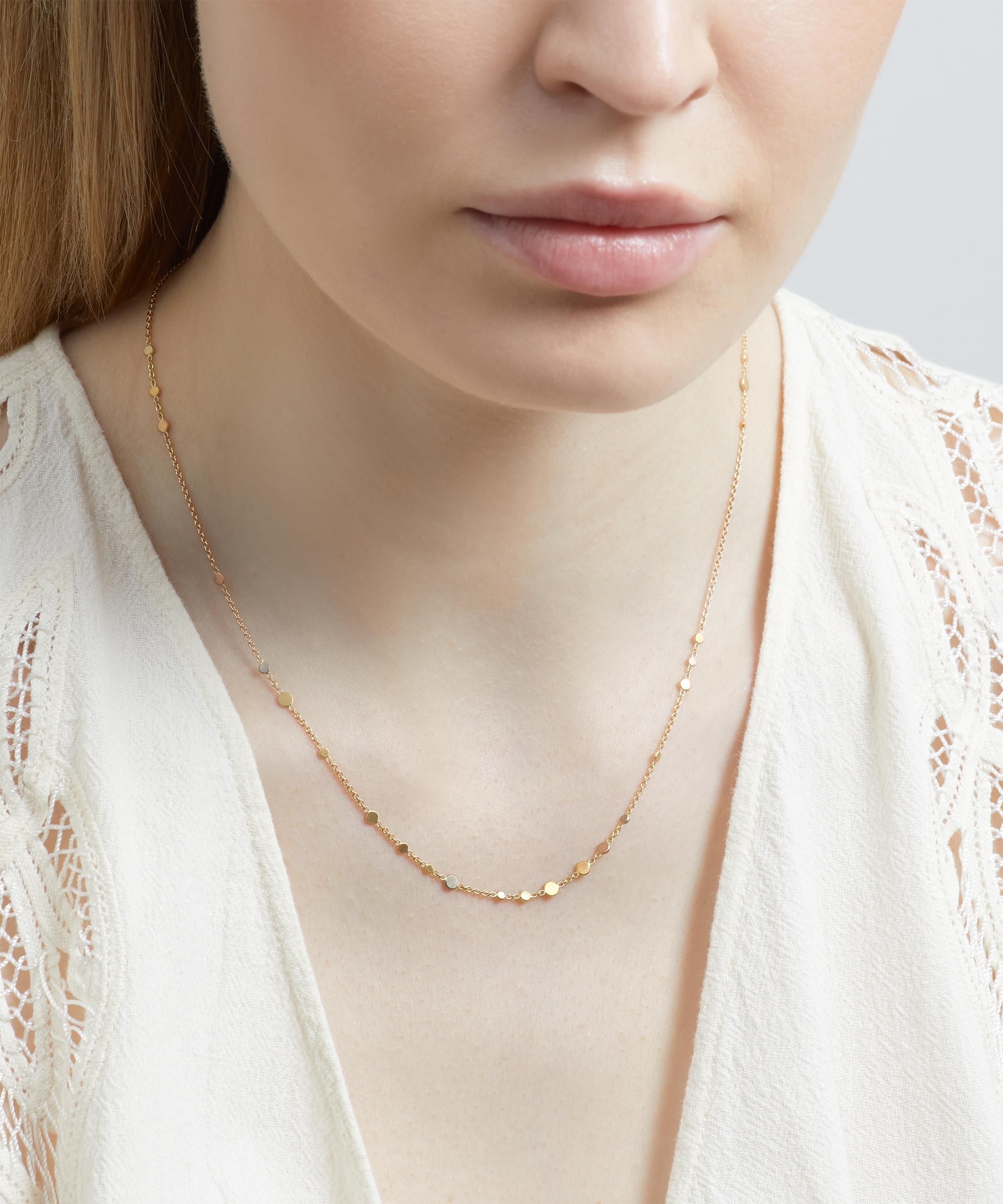Sia Taylor - Rainbow Gold Scattered Dust Necklace image number 1