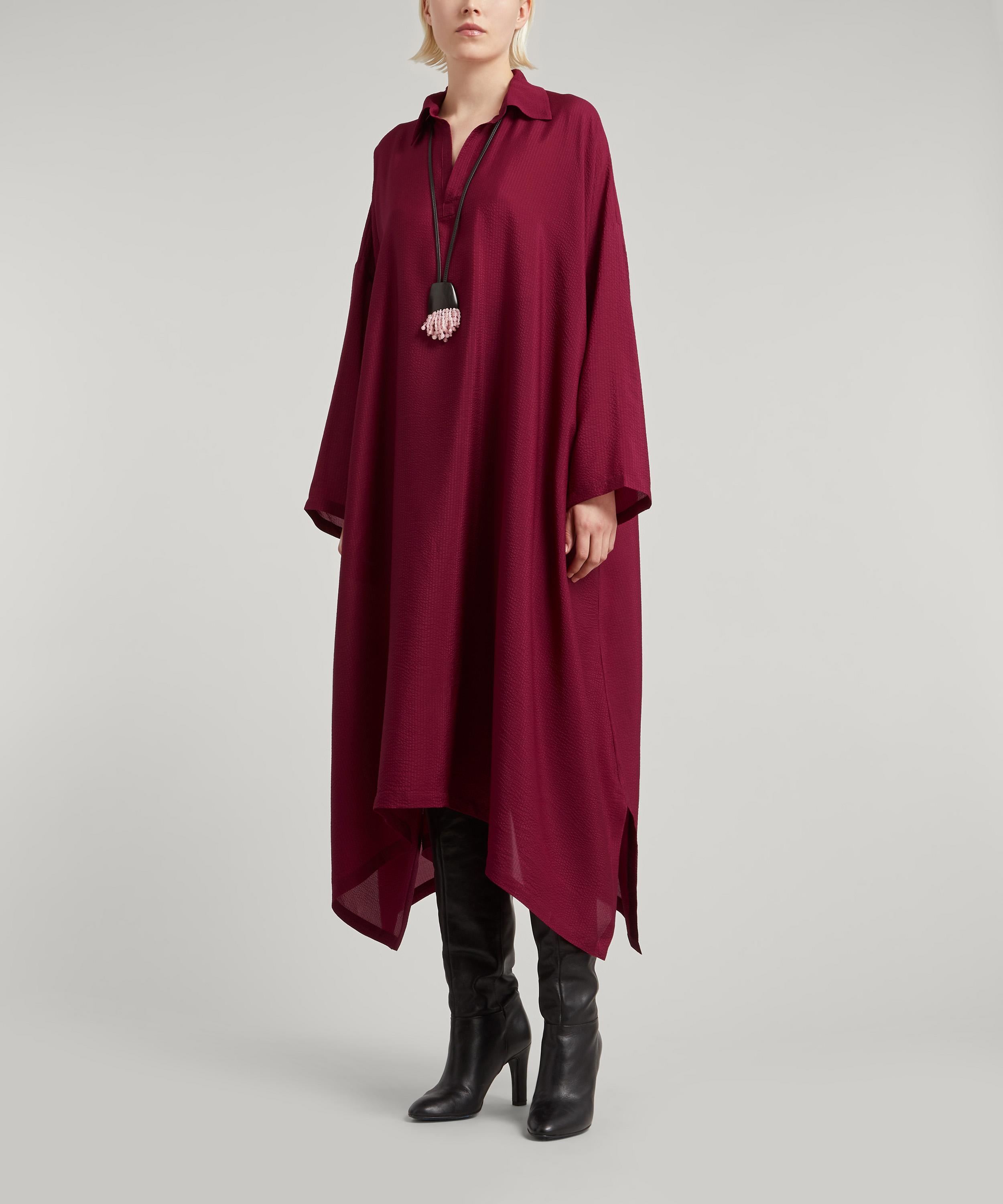 Eskandar - Open Collar Midi-Length Dress image number 1