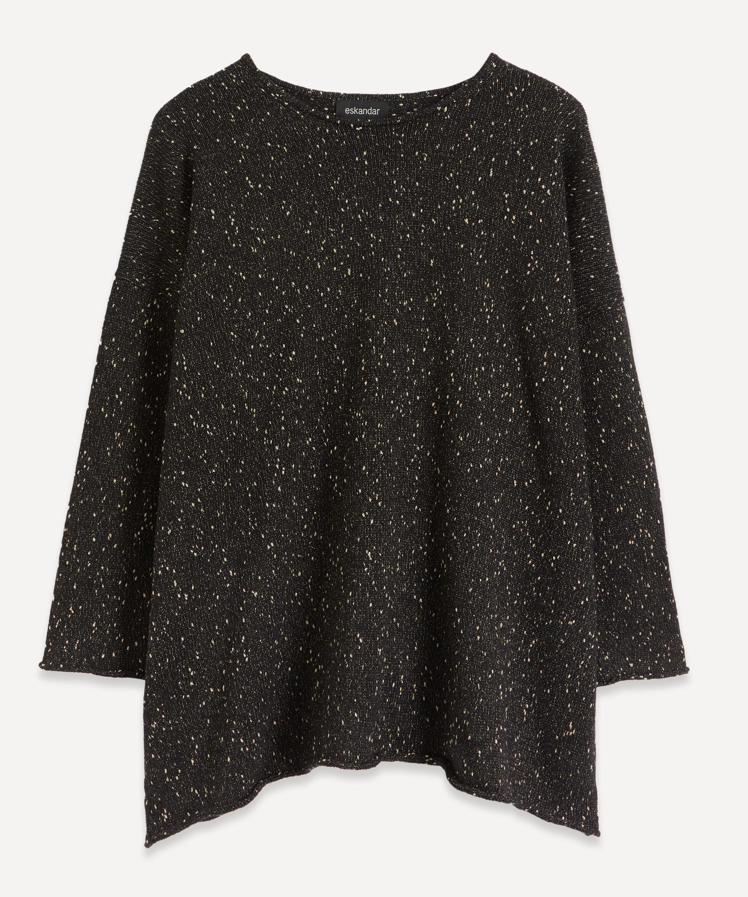 Eskandar - Slim A-Line Bateau-Neck Sweater image number 0