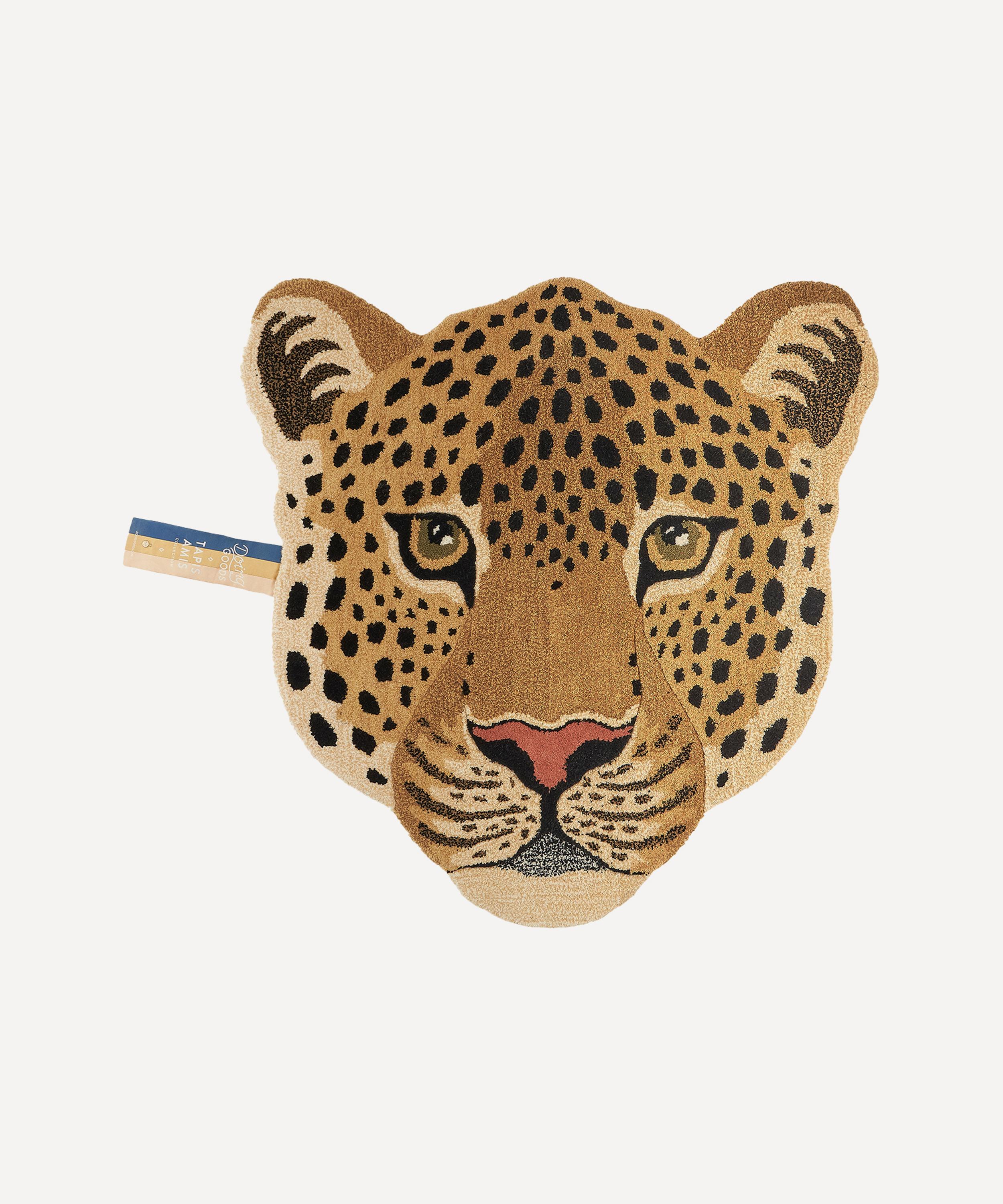 Doing Goods - Large Himani Leopard Head Rug image number 0
