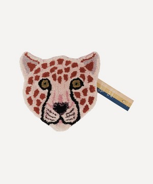 Doing Goods - Pinky Leopard Head Rug image number 0