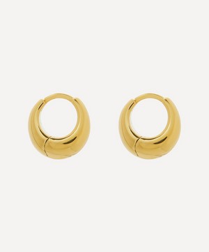 Otiumberg - 14ct Gold Plated Vermeil Silver Mini Graduated Hoop Earrings image number 2