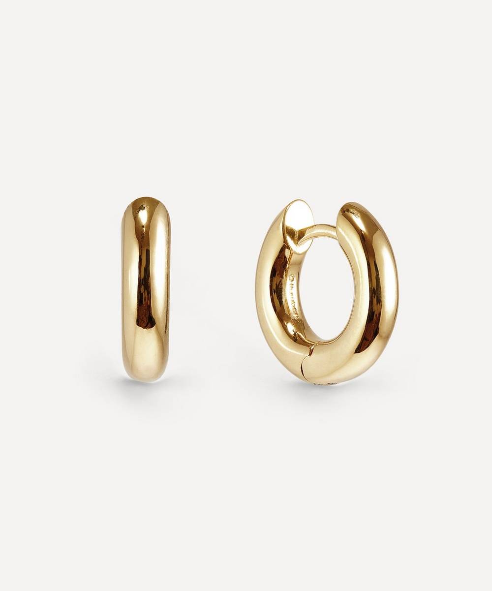 Otiumberg - 14ct Gold Plated Vermeil Silver Small Chunky Hoop Earrings