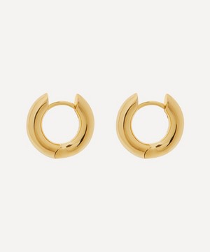 Otiumberg - 14ct Gold Plated Vermeil Silver Small Chunky Hoop Earrings image number 2