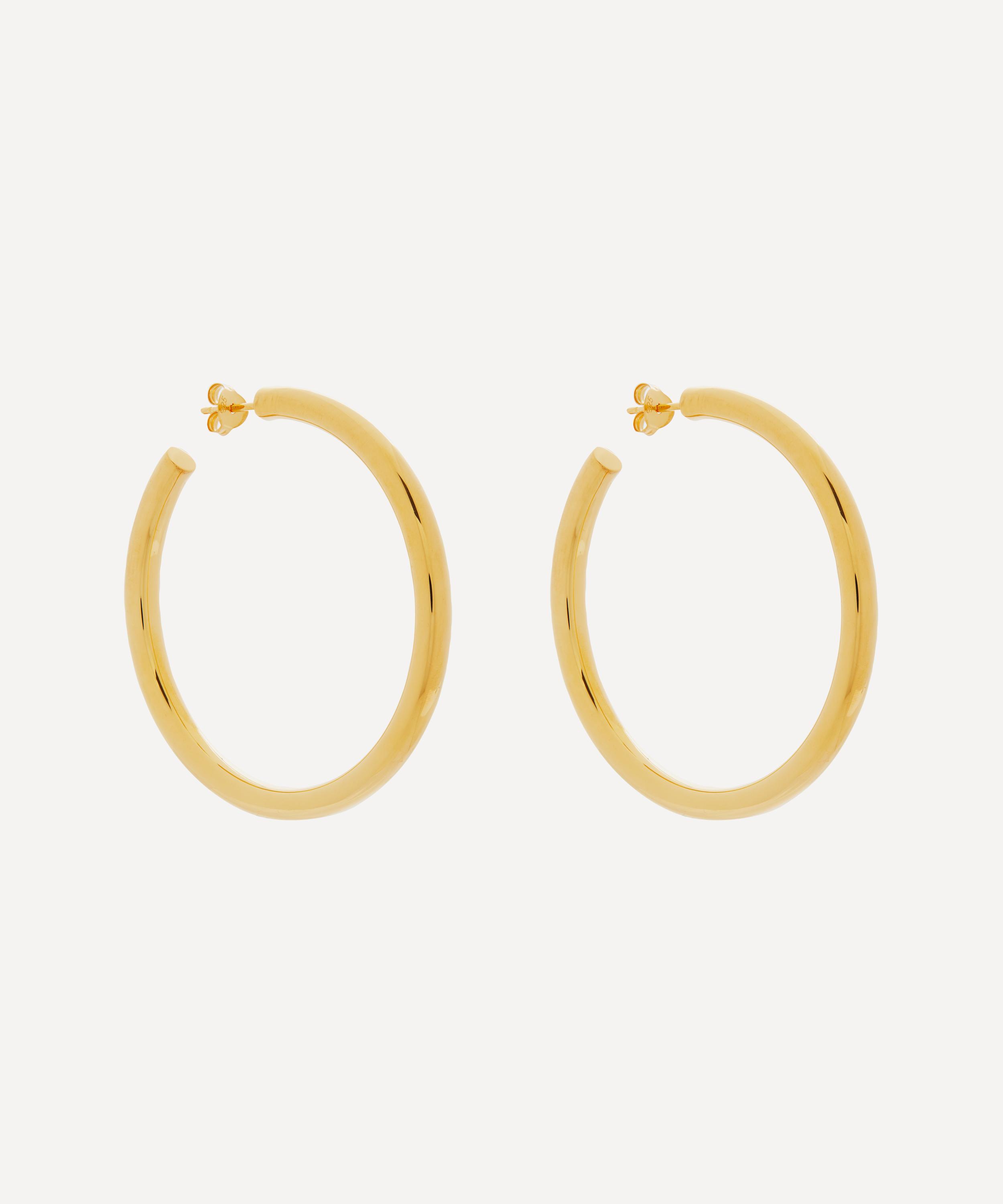 Otiumberg - 14ct Gold-Plated Vermeil Silver Large Chunky Hoop Earrings
