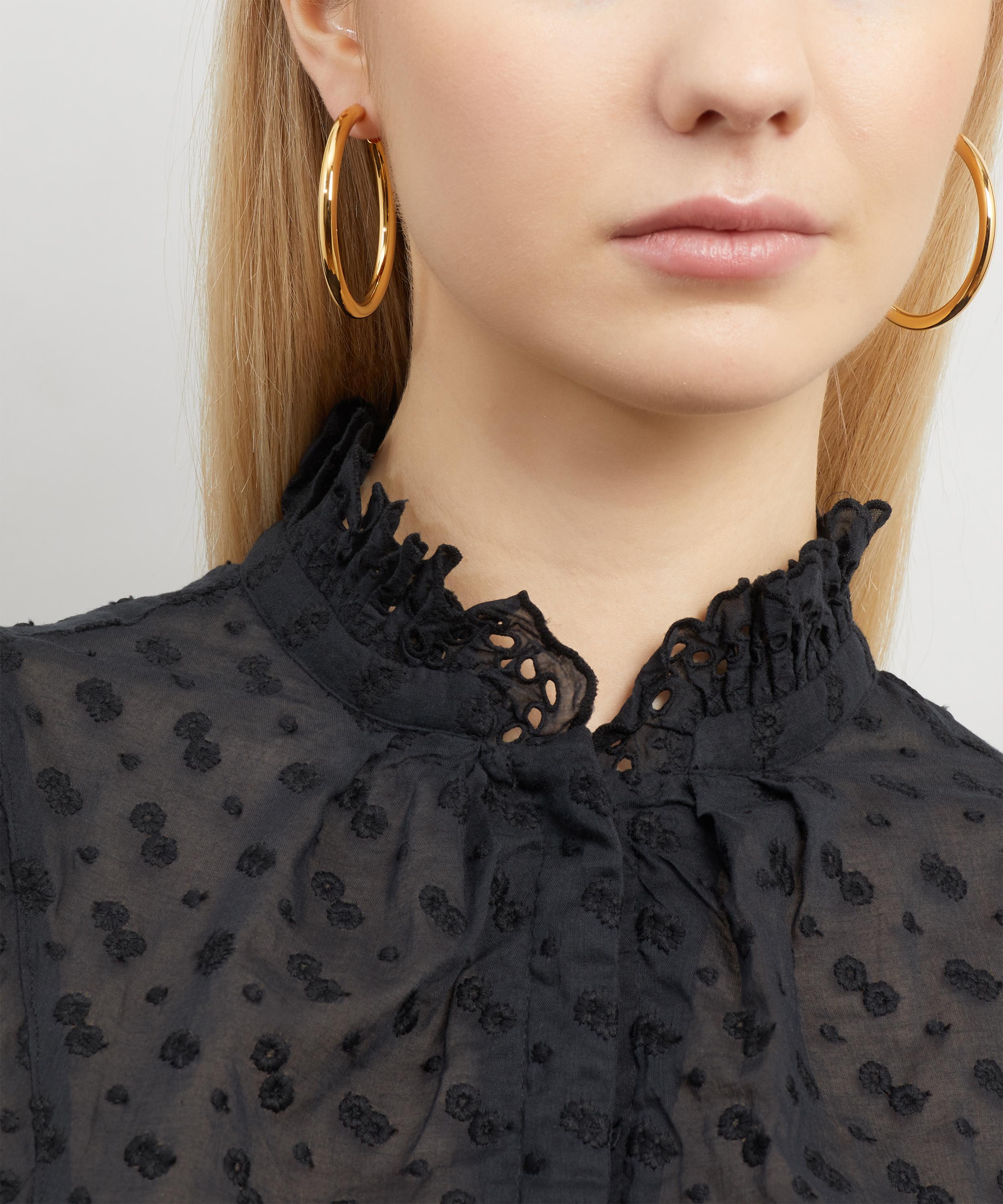 Otiumberg - 14ct Gold-Plated Vermeil Silver Large Chunky Hoop Earrings image number 1