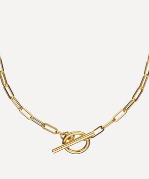 14ct Gold Plated Vermeil Silver Love Link Chain Necklace